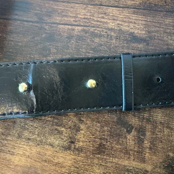 Black Quilted Crossbody Bag with Gold Chain Faux Leather Adjustable NWT - Picture 8 of 8